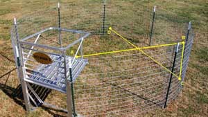 trip wire for pig trap